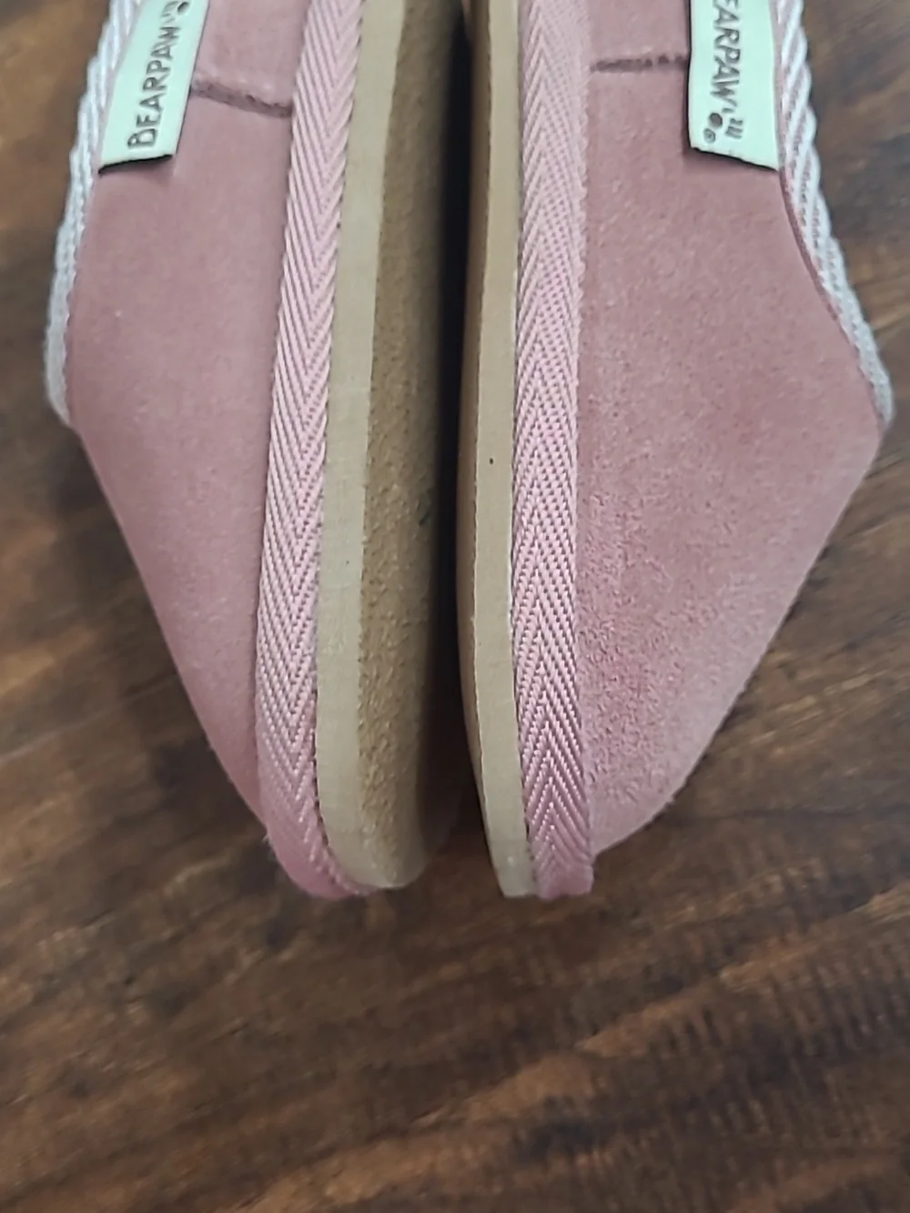 Bearpaw Kids Slip-On Cozy Moccasin Slippers in Dusty Rose 6-12 M